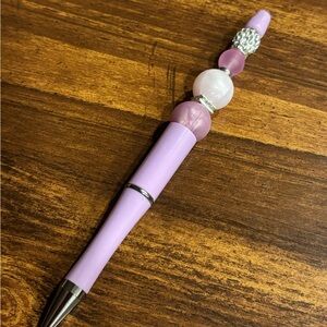 Elegant Lavender beaded pen